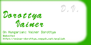 dorottya vainer business card
